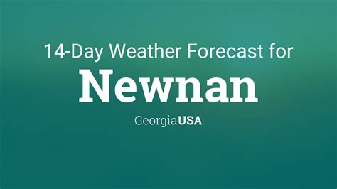 Newnan, Georgia, USA 14 day weather forecast