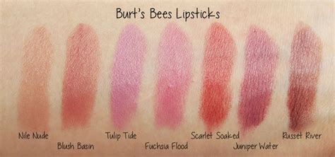 Burt's Bees Lipstick Swatches and Review - Lab Muffin #burtsbees # ...