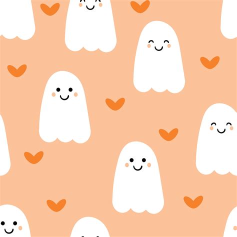 seamless pattern cartoon halloween. cute halloween wallpaper for kids ...