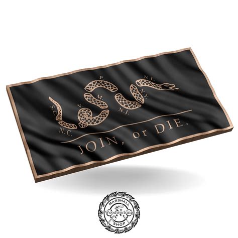 Join or Die Wavy Flag 3D-6 - Patriot Nation Design