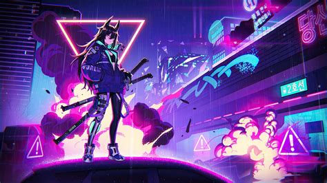 4k Wallpaper Cyberpunk Neon Anime Wallpaper Cyberpunk Neon Anime ...