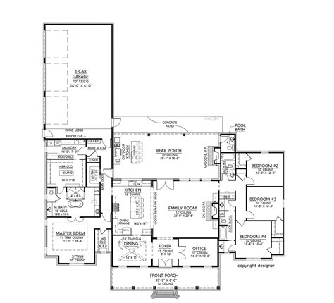 Split Level House Plans - Split Level Floor Plans & Designs