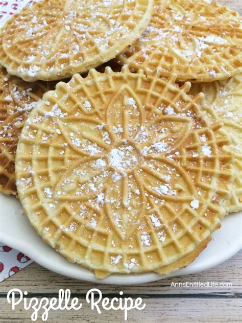 Pizzelle Recipe