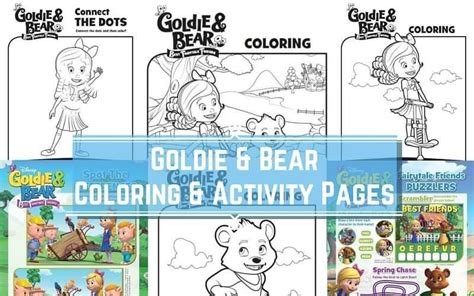 Disney Junior Goldie and Bear Coloring Pages & Activity Sheets