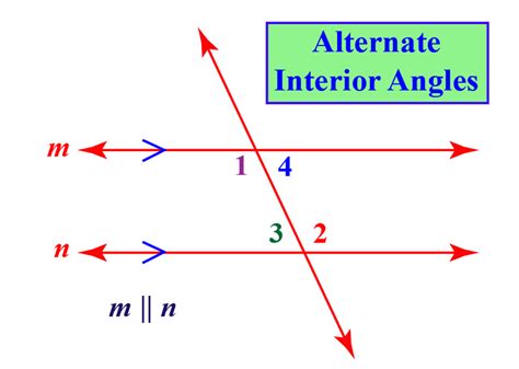 Alternate interior angles theorem - Cuemath