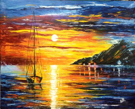 Buy Calm Sunset by Shilpi Patel@ Rs. 5790. Code:ART_SIPL25_2420 - Shop ...