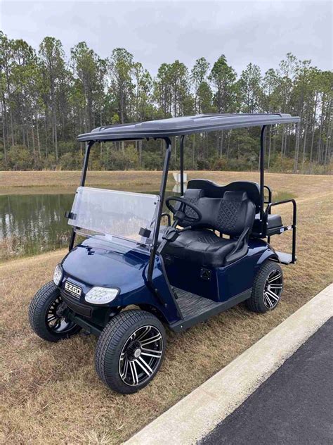 2021 Custom Built EZ GO TXT Navy Blue 4 Passenger Golf Cart - Street ...