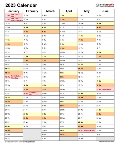 Microsoft Word Printable Calendar 2023 - Time and Date Calendar 2023 Canada