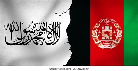 Afghanistan Vs Taliban On Going Conflict Stock Illustration 2015076329 ...