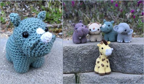 Chunkimals Safari Animal Set Free Crochet Pattern - Your Crochet