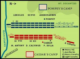 Battle Of Pharsalus - Roman Map