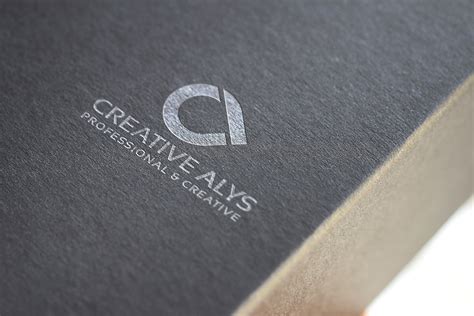 Embossed Logo Mockup – Creative Alys