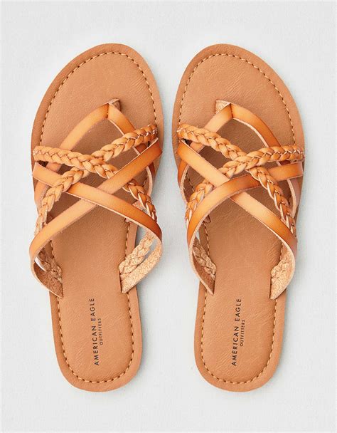 AEO Braided Strappy Sandal | Sandals outfit casual, Womens sandals ...