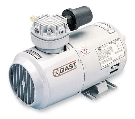 GAST Compresor de Aire Pistón/Bomba de Vacío, HP 1/4, 115VCA, Hz 60 ...