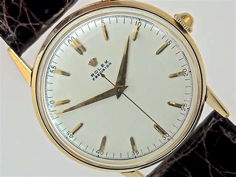 Rolex Precision 18K 1950 34mm - Sold | Vintage Gold Watches