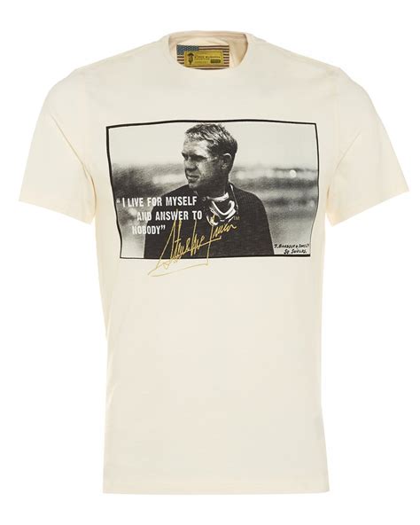 Barbour International Chalk Tanner Tee Steve McQueen™ T-Shirt