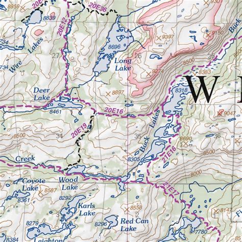 Emigrant Wilderness map by US Forest Service R5 - Avenza Maps | Avenza Maps