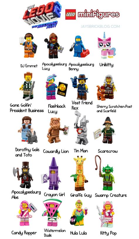 Introducing all 20 characters from The LEGO Movie 2 minifigures series ...