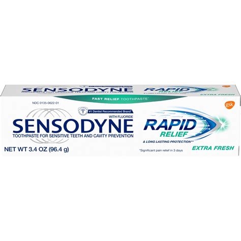 Sensodyne Rapid Relief Extra Fresh Toothpaste - 3.4oz – BrickSeek