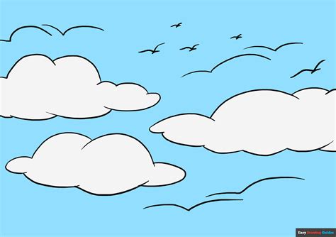 How To Draw Easy Clouds