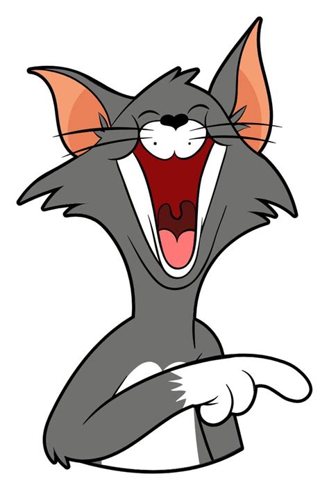 Tom and Jerry Laughing Tom Sticker | Tom and jerry wallpapers, Tom and ...