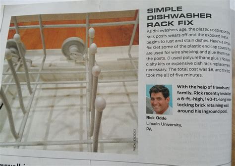 Simple dishwasher rack fix | Dishwasher racks, Polyurethane glue ...