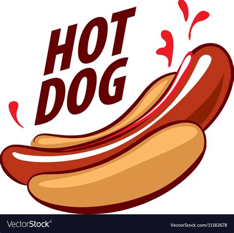 Logo hot dog Royalty Free Vector Image - VectorStock