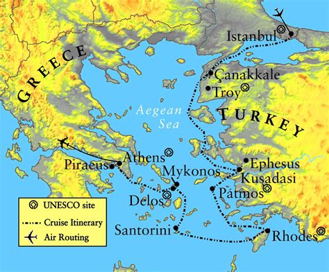 Greece and Troy map - Map of Troy and Greece (Southern Europe - Europe)