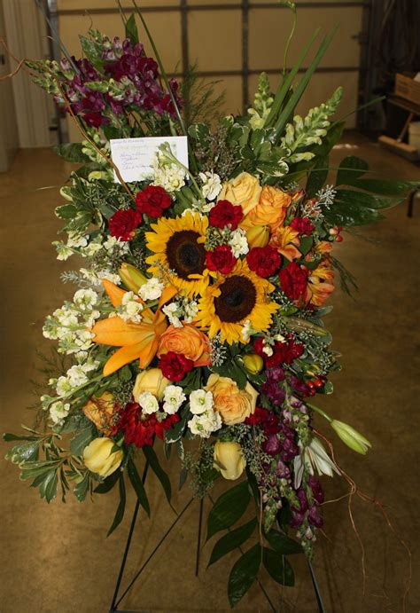 Colors for my fall wedding | Memorial flowers, Funeral floral ...