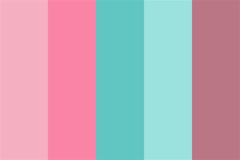 Aqua Pink Antique Color Palette