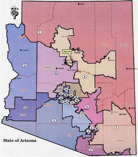 Legislative Districts In Arizona Map - 2024 Schedule 1