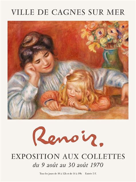 "Pierre Auguste Renoir Art Exhibition Poster" Poster for Sale by ...