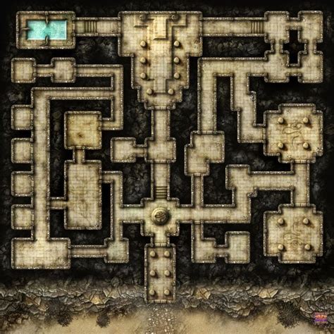 [50x50] Desert Dungeon | Dungeon maps, Fantasy map, Dnd world map