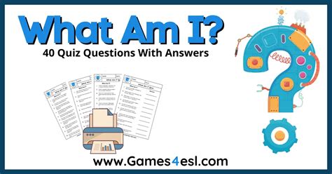 'What Am I?' Quizzes | 40 'What Am I?' Quiz Questions With Answers ...