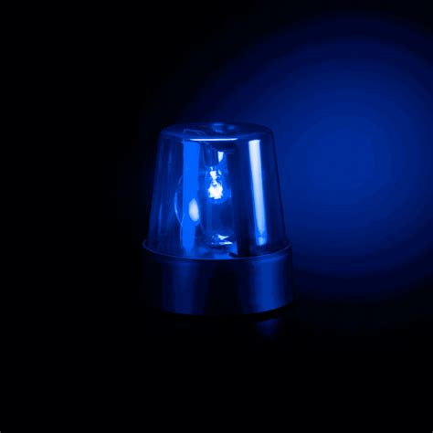 7 Inch Police Beacon Light in Blue | GlowUniverse.com