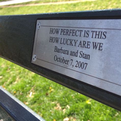 Favourite quote from a bench in Central Park, first spotted on ...