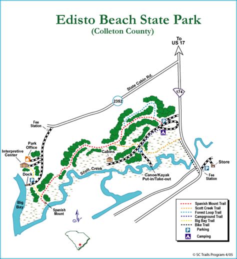 Edisto Beach South Carolina Map | Printable Templates Free