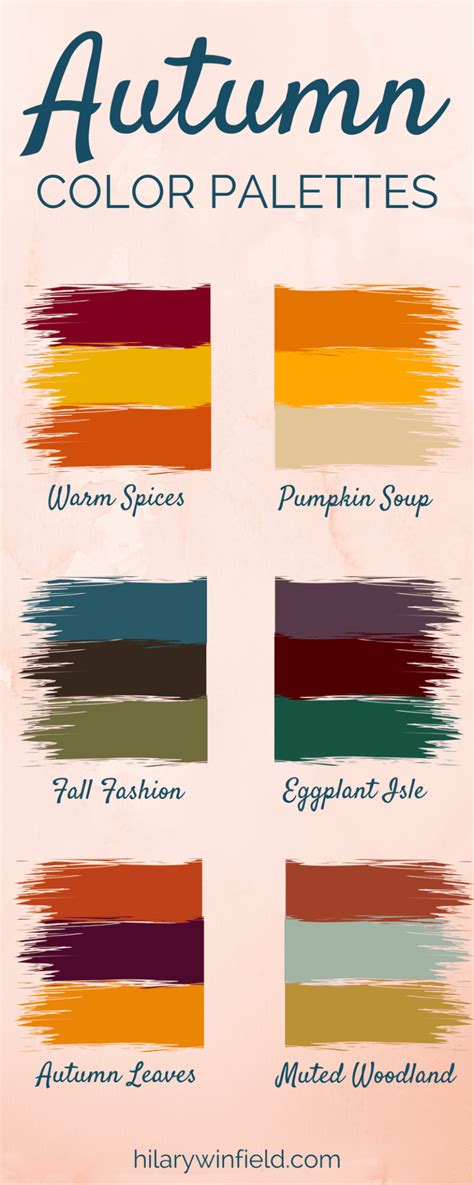 My Favorite Autumn Color Palettes | Hilary Winfield | Deep autumn color ...