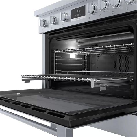 Bosch 3.4 Cu. Ft. Freestanding Gas Range with Convection in Stainless ...