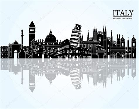 Italy detailed skyline. — Stock Vector © CamillaCasablanca #65379757