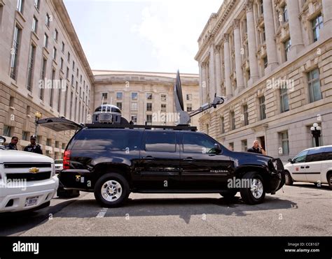 US Secret Service surveillance vehicle - Washington, DC USA Stock Photo ...