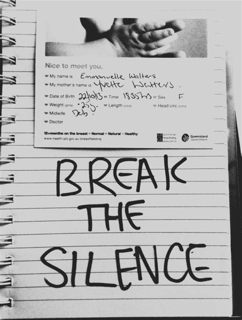 break the silence | She Does