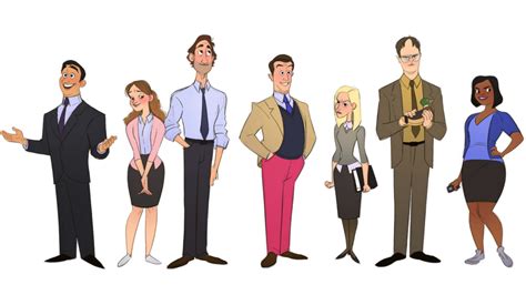 A brilliant artist reimagined characters from 'The Office' as cartoons ...