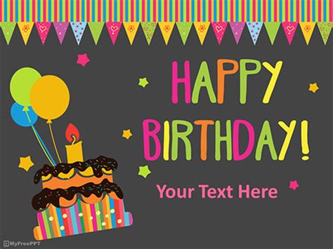 Free Happy Birthday PowerPoint Template - Download Free PowerPoint PPT