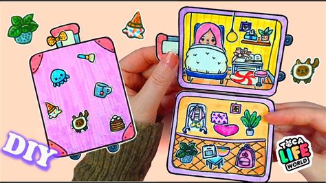 Toca Boca Mini Carrier house DIY Paper Quiet Book #papercraft #paperdiy ...