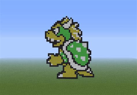 Bowser Pixel Art Minecraft Project