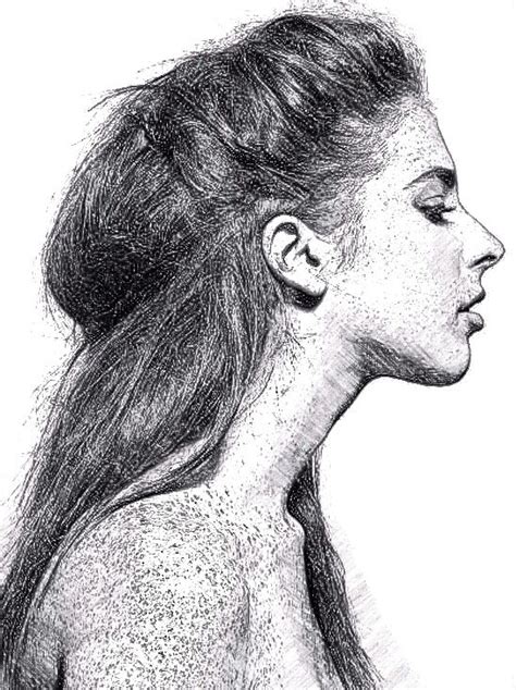 Side profile sketch. | Profile drawing, Drawings, Sketch inspiration