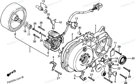 Honda Motorcycle 1983 OEM Parts Diagram for LEFT CRANKCASE COVER ...