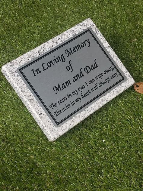 Bespoke Grave marker Grave memorial stoneGrave memorial Plaque Cemetery ...