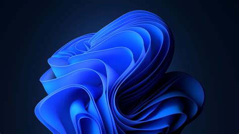 Windows 11 Abstract Dark Blue Bloom 4K Wallpaper - Pixground - Download ...